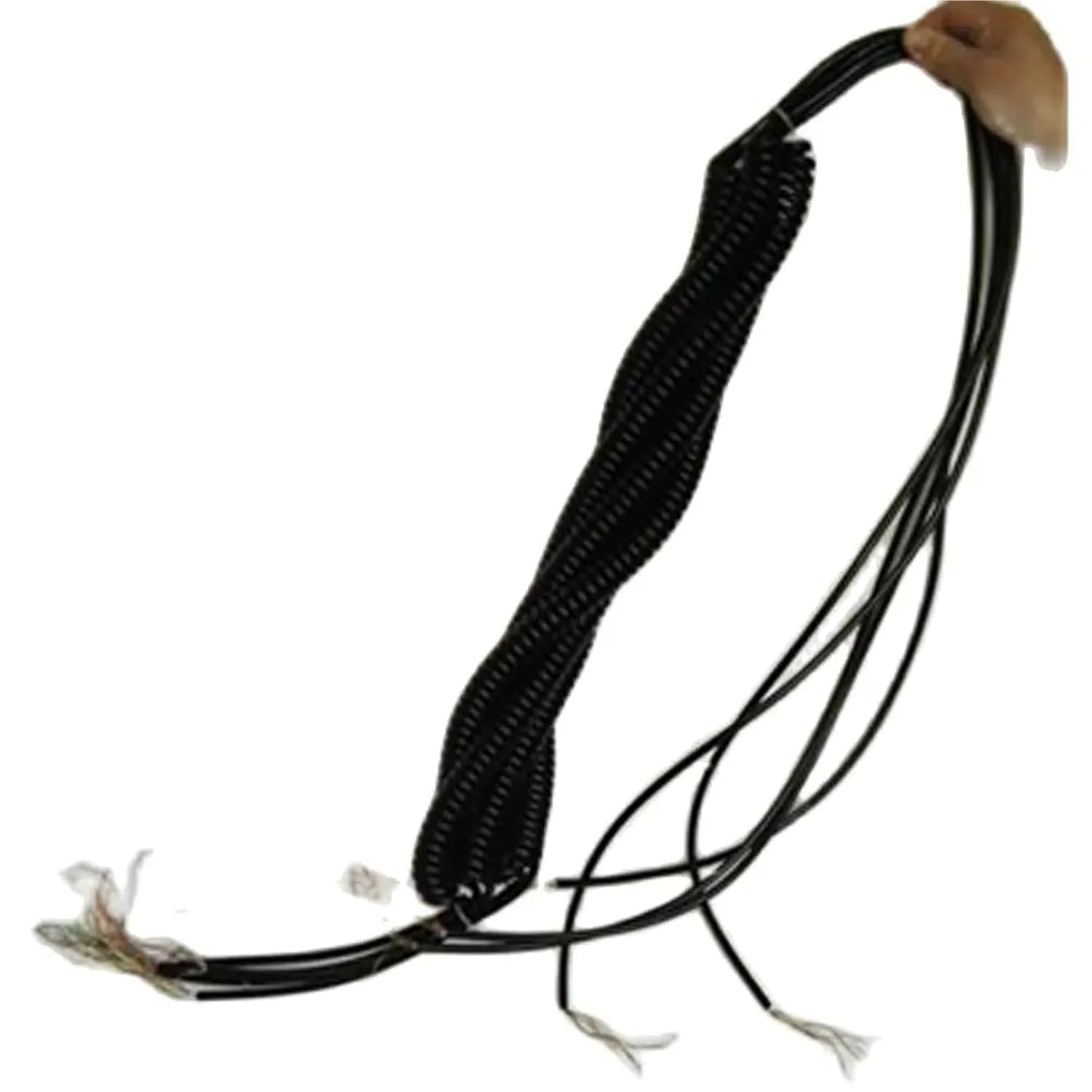 12 Cores 3M to 4M Spring Spiral Cable Coiled Cable for CNC Handheld Encoder Manual Pulse Generator MPG