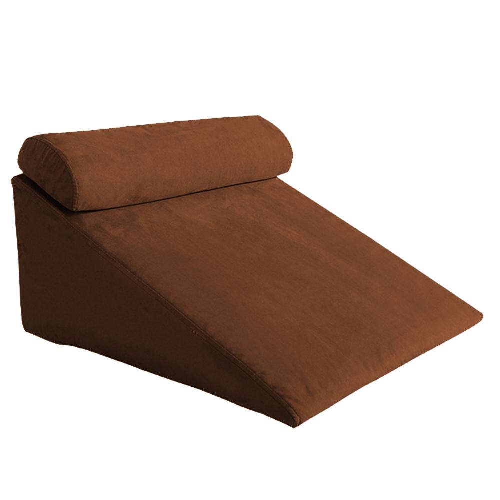 juman634 Bed Wedge Reading Back Support Pillow-shaped Pillow-for Acid Reflux/Back Pain/Allergies/Snoring-ideal For Sleeping, Reading, Resting Height Increase-breathable Washable Cover