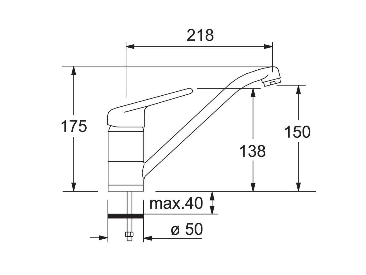Franke Spültischarmaturen, nussbraun, 115.0030.740