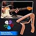 Ortarco 2-Pack Guitar Capo for Acoustic & Electric Guitar 6 String, Black & Wood Color Capo with 5 Picks