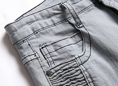 Boys Skinny Fit Ripped Distressed Jeans Pants,5-16 Years3