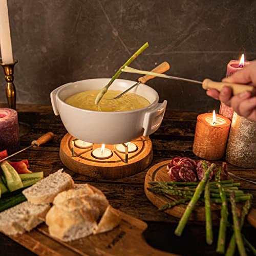 Boska Twinkle Cheese Fondue Pot - Great For Meat, Chocolate, And Cheese Snack - Serve 4 Persons Wedding Registry Items Kitchen Gifts For Family Housewarming - Use With Fondue Sticks #TOP5