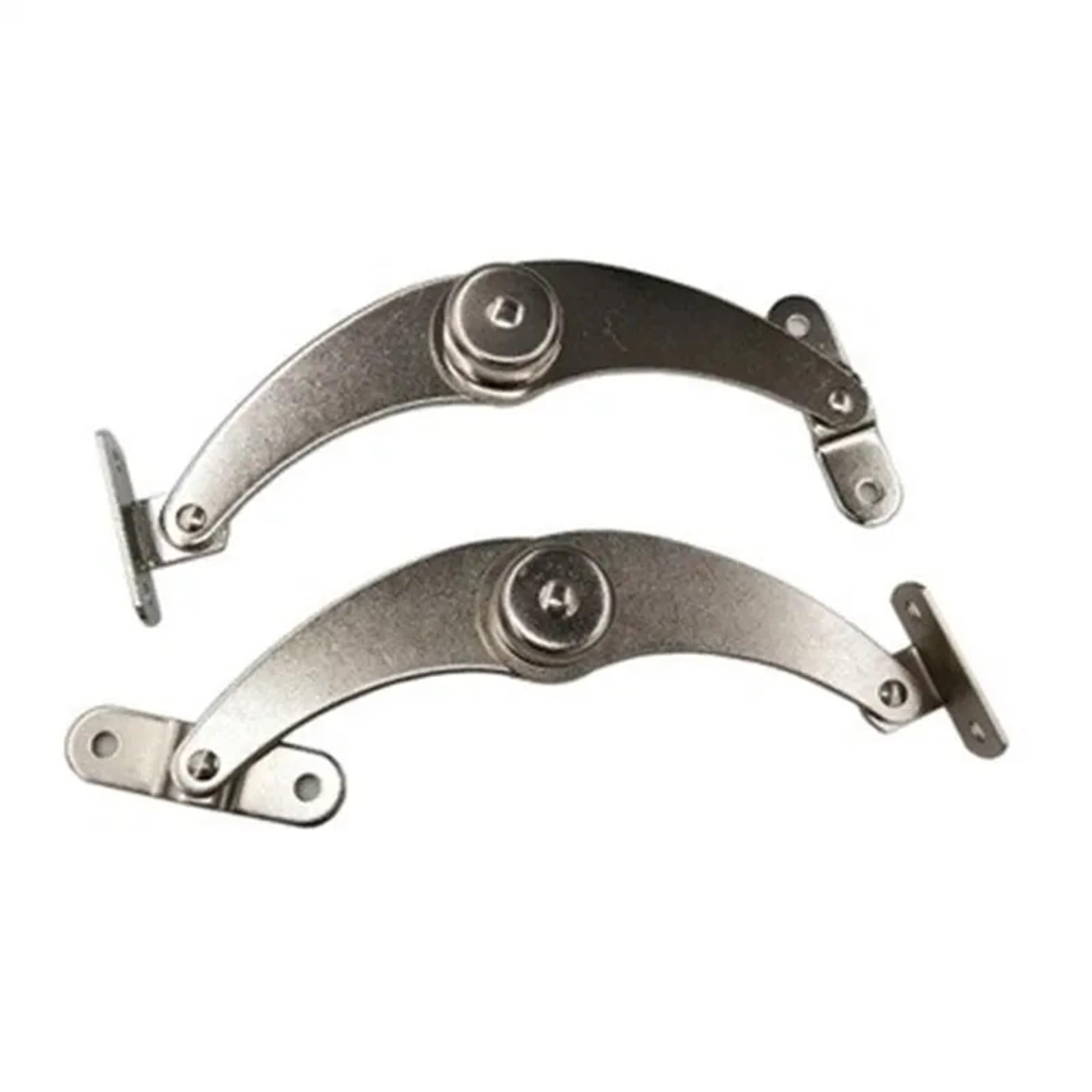 Ryqzhhy One Color Cabinet Flap Stay Hinge 2Pcs Stainless Steel Hydraulic Hinge Adjustable Randomly Stop Lift Up Flap Stay Support Hinges Cabinet Door Furniture Hardware(180 Degree)