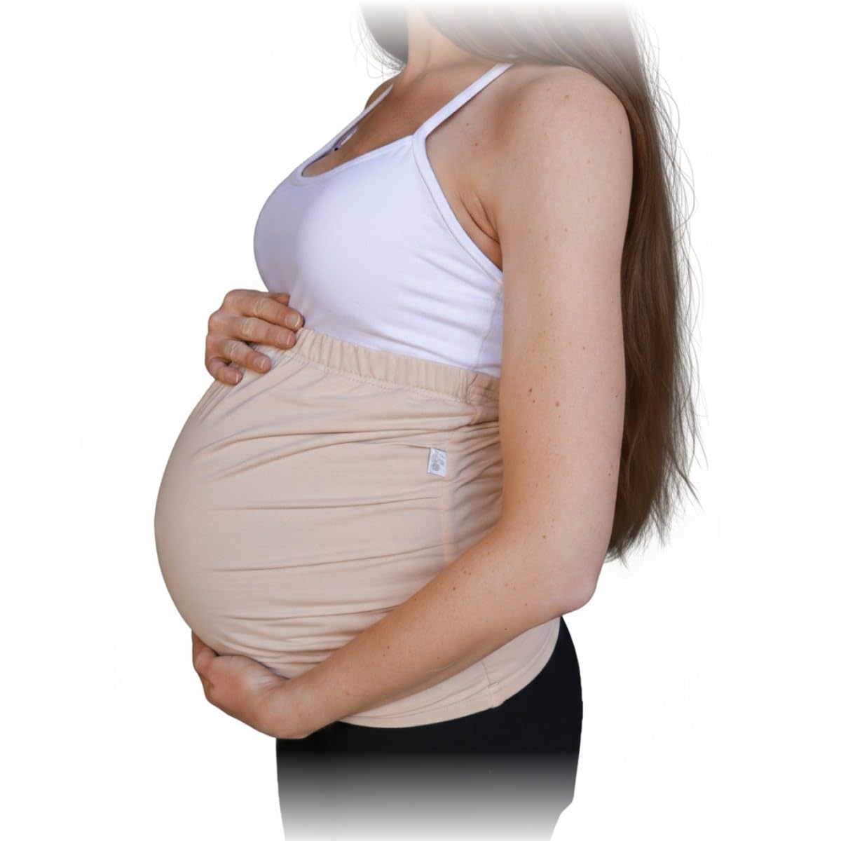 DefenderShield EMF & 5G Radiation Blocking Baby Belly Band for Pregnancy Maternity Viscose made from Bamboo/Cotton Blend (Small 2-8, US)