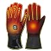 Qweidown Beheizbare Handschuhe Wasserdicht rutschfest, Winterhandschuhe Herren Damen mit 7.4V 4000 mAh Batterien USB Wiederaufladbar, 3 Stufen Einstellbarer Temperatur für Winterski Angeln