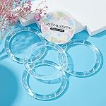 GORGECRAFT 4 Fournitures pour les piles à vent - Top Ring Transparent Top Circles avec fils élastiques pour jardin extérieur