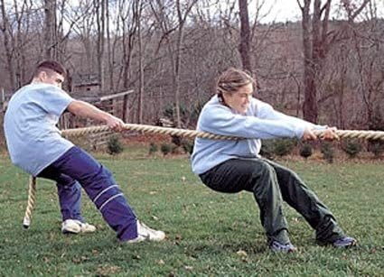 100' 1 1/2" Diameter Manila Competition Tug of War Rope