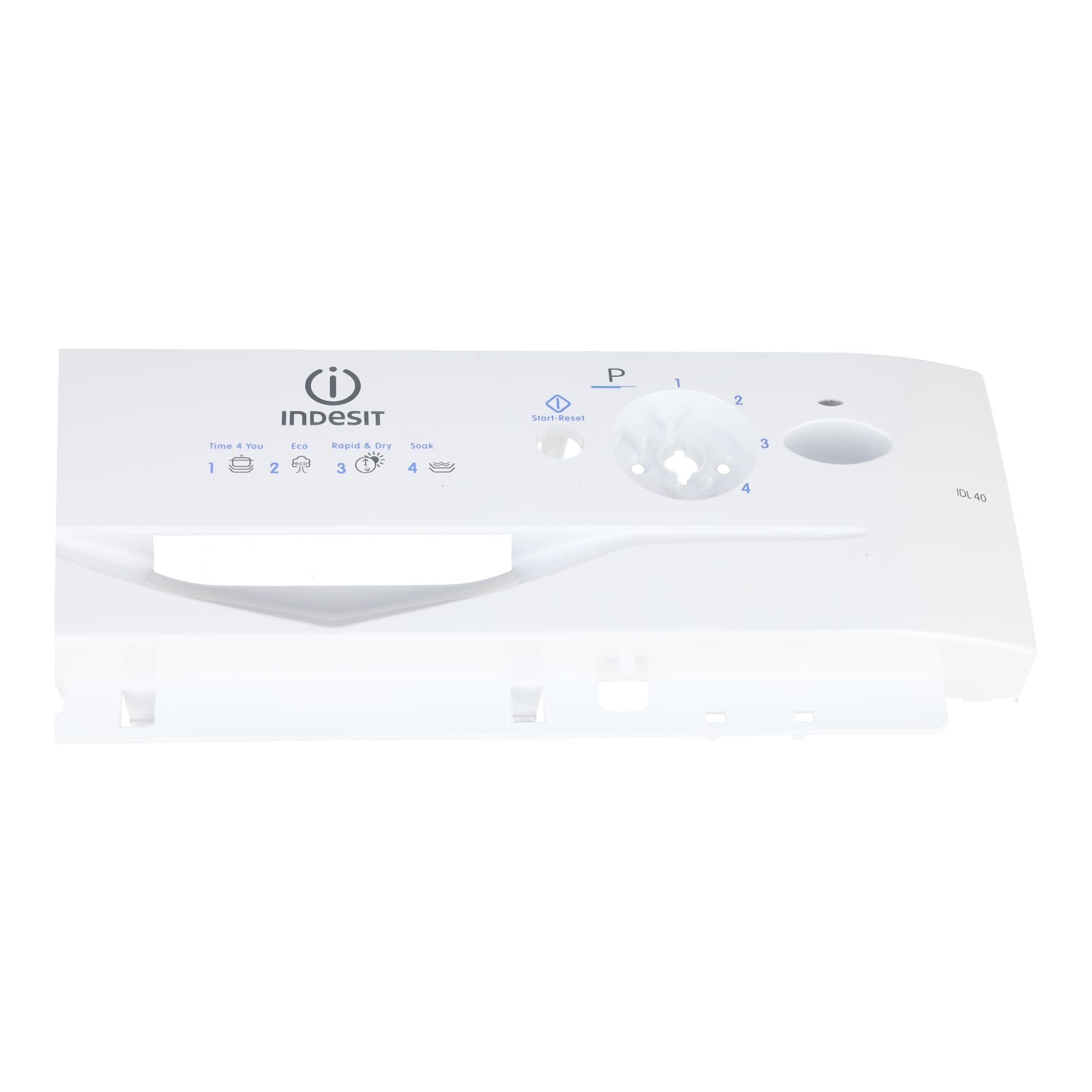 sparefixd Apto para Indesit IDL40UK.C - Kit de consola de panel de control frontal para lavavajillas