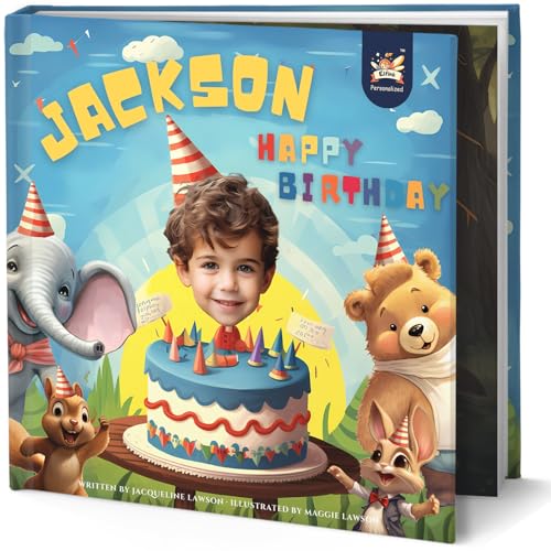 Personalized Children Story Books - Happy Birthday Forest - Customized Name & Photo - Baby Gifts - Children Bedtime Story - Elfink (Soft Cover)
