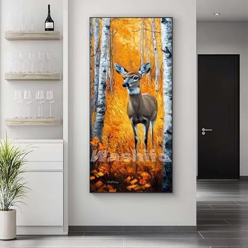 �������G �� �X�� �����h��G �L�b�g DIY ��l ���S�Ҍ��� �f�W�^�����G ��h�� �����L�b�g�ɂ��G�� Paint By Numbers �A�N�����y�C���g ���ʉ� �����Ńy�C���g �z�[�� �I�t�B�X���� �M�t�g 30x60 cm, �t���[���Ȃ�