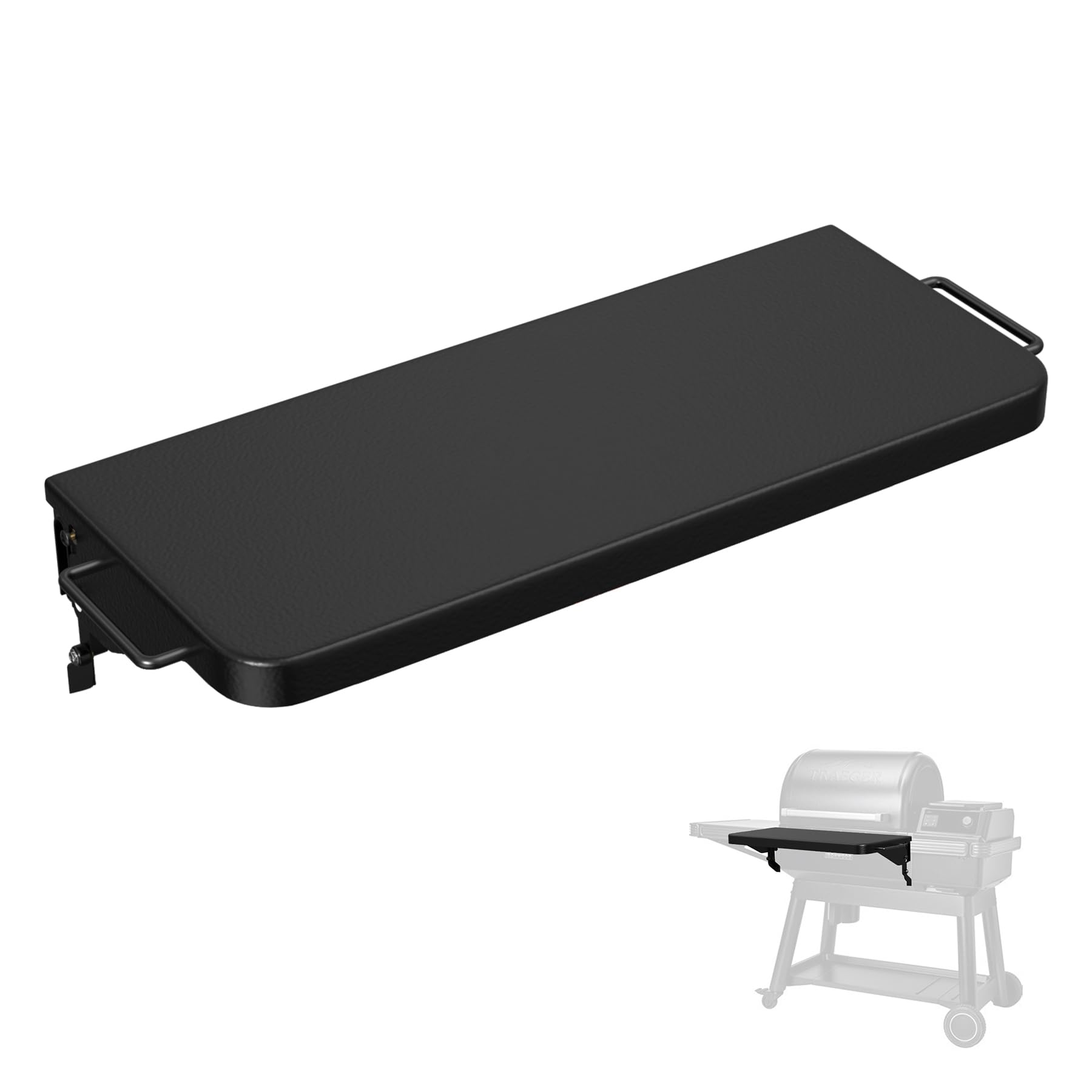 Photo 1 of AJinTeby BAC604 Folding Shelf for Traeger Ironwood, Ironwood XL, Timberline, Timberline XL, 22" x 11" P.A.L. Pop-and-Lock Folding Front Shelf for Traeger Accessory