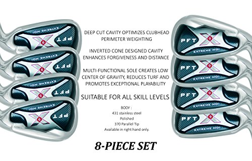 Pft X9 High Moi Extreme 9 Iron Set Golf Clubs Custom Made Right Hand Regular R Flex Steel Shafts Complete Mens Irons Ultra Forgiving Os Oversized Wide Sole Ibrid Club #TOP1