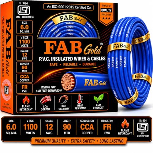 Image of CabONE 6.0 sq /mm (90 Metres) Multi Strand House Wire FR PVC (84 Wire) House Fitting