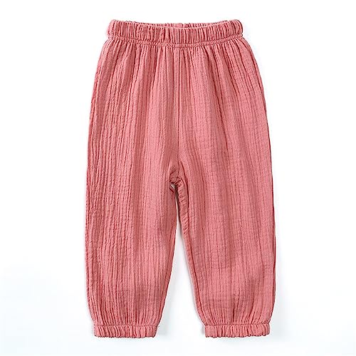 Moonker Girls Baby Casual Pants Soild Color Elastic Waisted Straight Stretchy Comfy Tendy Sweatpants Loose Flees2