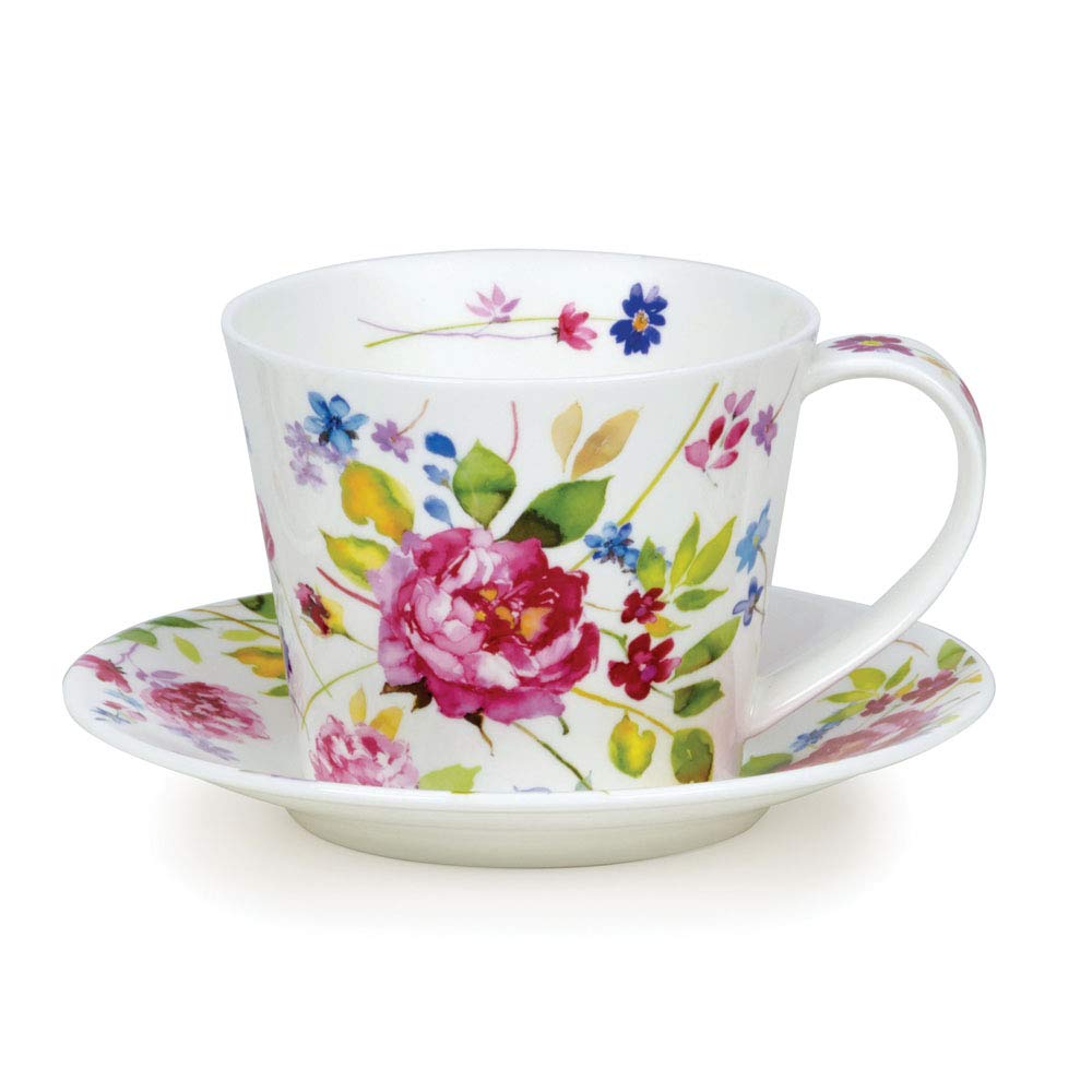 DunoonISLAY WILD GARDEN ROSE CUP & SAUCER