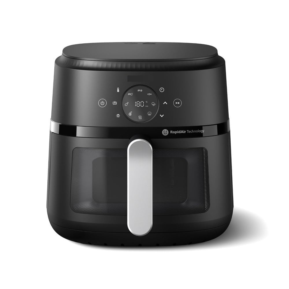 II Air Fryer II NA130, uses up to 90% less fat, 1700W, 6.2 Liter, II (Black), Extra Large-image-37