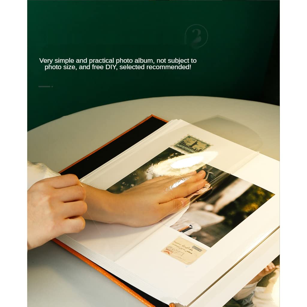 Skórzany album samoprzylepny zdjęcie 10 x 15 duża pojemność ręcznie robiony album DIY Scrapbooking kreatywna dekoracja fotograficzna 500 zdjęć (kolor 1)