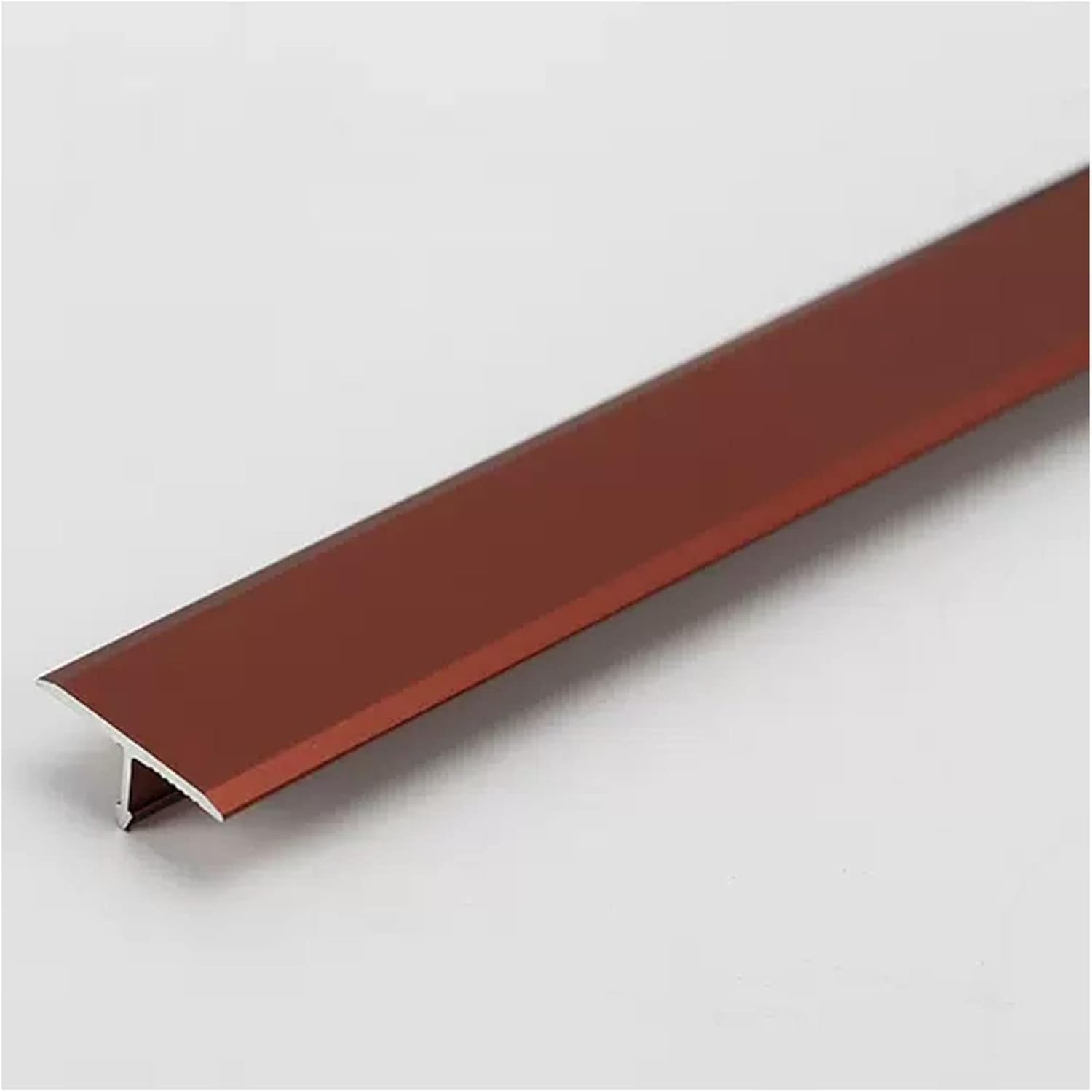 Door Strip Threshold Transition Strip 2cm/0.78" T Style Floor Seam Cover for Transition Between Non-Level Floors, Aluminum Cuttable Floor Gaps Covering Strip, Vinyl to Laminate, Wood to Tile
