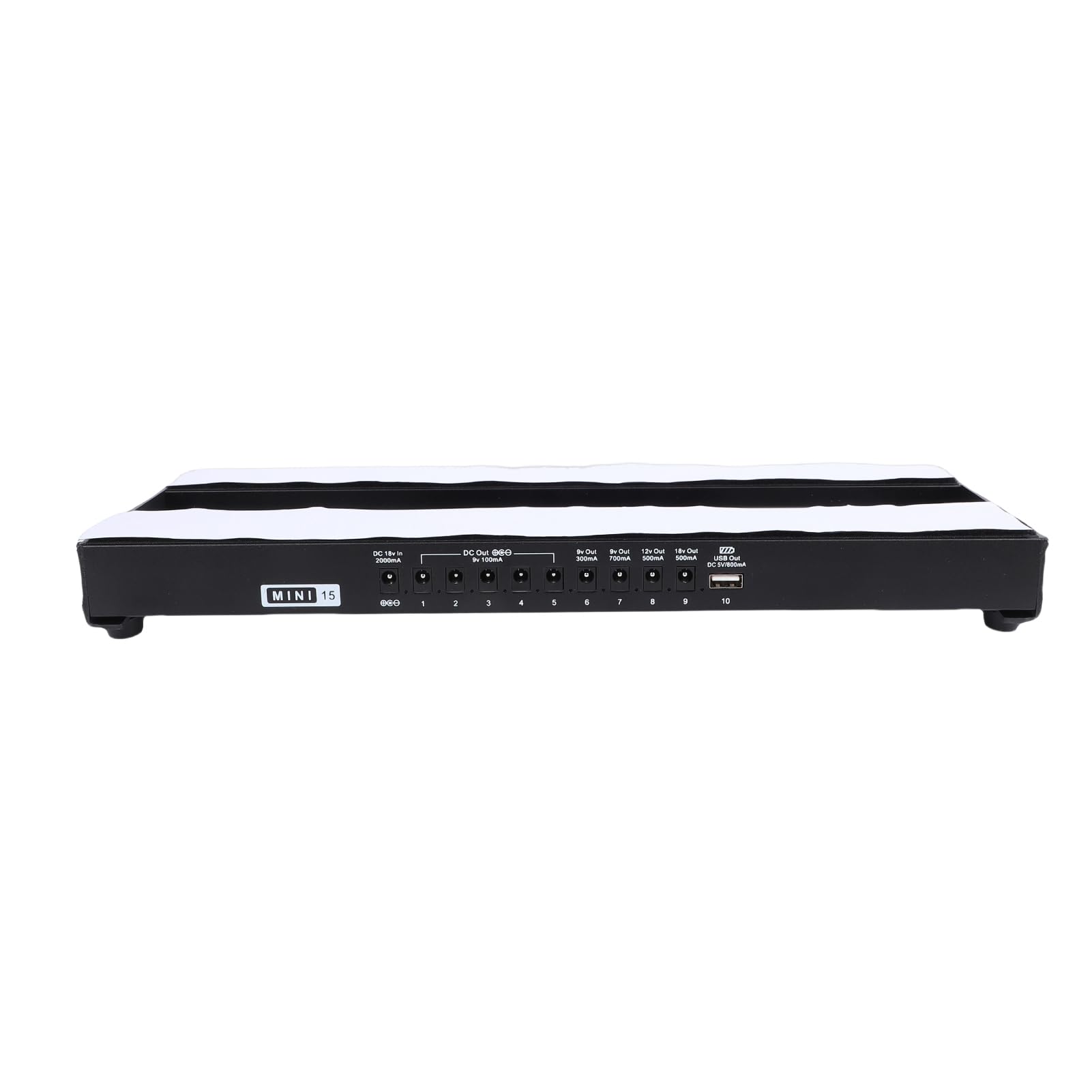 Tablero de Efectos de Guitarra Eléctrica 8 DC 1 USB, Pedalera Portátil con Fuente de Alimentación, Reducción de Ruido, para Pedal de bajo, Diseño Integrado, Indicación de (Enchufe europeo)