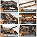 Rowing Machine, Water Foldable Rowing Machine for Home Gym, Light Brown