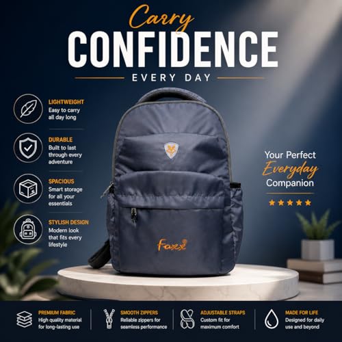 Image of Devinbha Waterproof Backpack | Stylish & Durable School, College & Travel Bag for Boys, Girls, | Lightweight Everyday