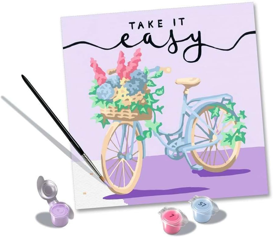 Ravensburger Take it Easy Paint by Numbers Kit for Adults - 20099 - Painting Arts and Crafts for Ages 12 and Up