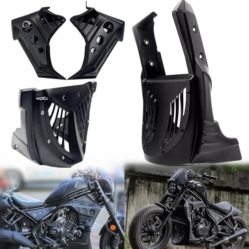 Carénage Moto Rebel CMX300/500 de 2017 à 2023 : Sabot Moteur Noir