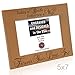 KATE POSH Natural Wood Picture Frame - Engraved (5x7-Horizontal) - Mother of The Bride Gifts, Father of The Bride Gifts