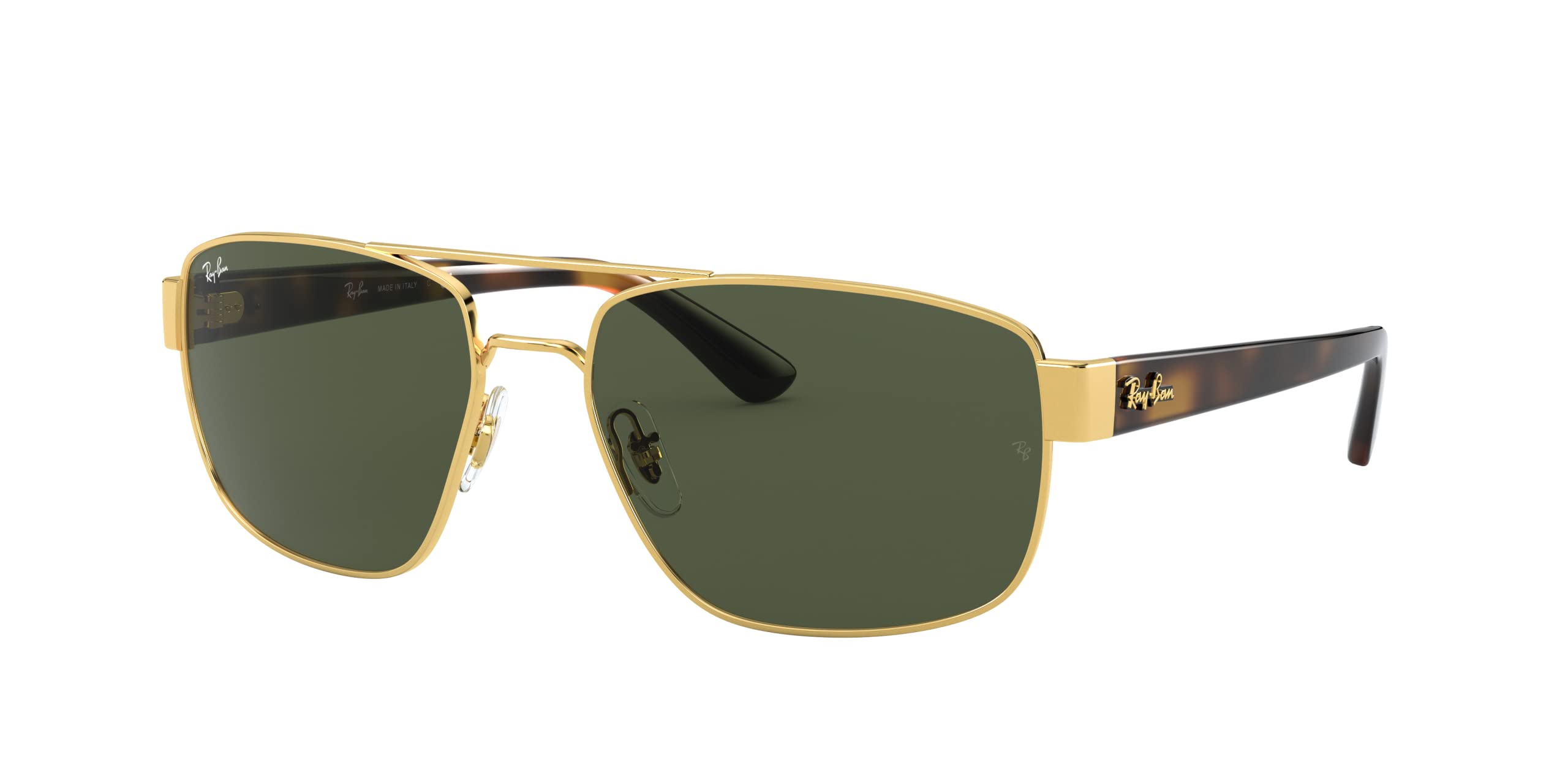 Ray-Ban Sunglasses RB3663 001/31 Polished Arista Gold G-15 Green
