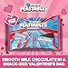 MrBeast Feastables Valentine’s Day Milk Chocolate Mini Bars, 22 Count, 12g Snack Size Candy for Classroom Exchanges & Party Favors, Fairtrade Cocoa