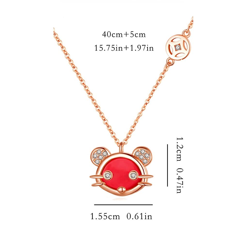 Collane Collane per Donne, Collana Pendente clavicola Lunghezza Totale 15.75in, la squisita implicazione di Forma Che Sei nel Mio Cuore Collana da Donna (Color : B)