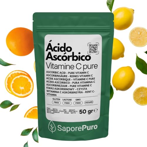 Vitamina C pura en polvo - ácido ascórbico 50 gr