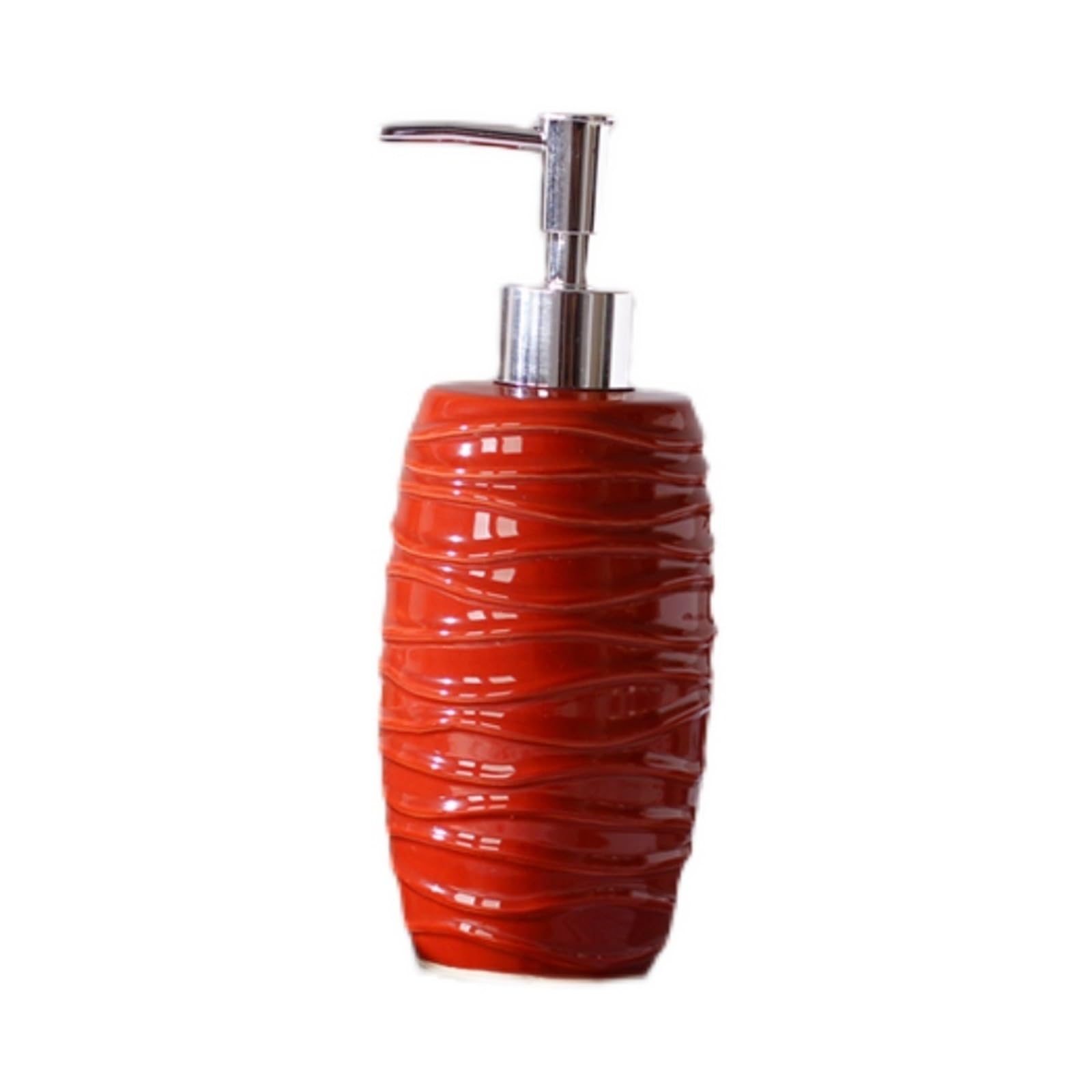 Soap Dispenser Red Ceramic Soap Dispenser/shower Gel Pump Bottle For Use In Hotels, Guesthouses, And Inns