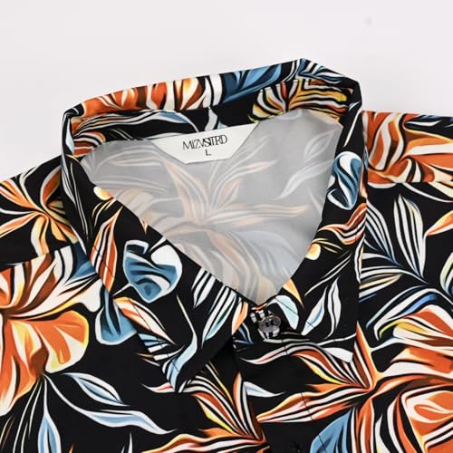 Image of Hawaiian Shirt for Men Tropical Shirts Summer Beach Button Down Short Sleeve Luau Aloha Floral Cruise Vacation Outfit 2026
