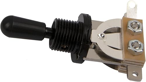 Miniatura 5 de 3 piezas Yootones 3 vías corto recto interruptor de palanca de guitarra selector para Epiphone Les Paul guitarra eléctrica (negro)