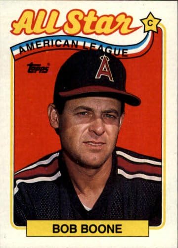 1989 Topps Baseball Card #404 Bob Boone Mint