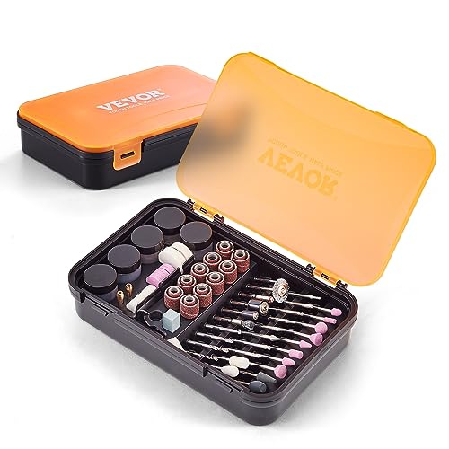 VEVOR Rotary Tool Accessories Kit 357PCS, 1/8' Diameter Shank Power Rotary Tool Accessories Set, Universal Fitment Electric Tool Accessories for Carving, Sanding, Cutting, Drilling, Cleaning, Grinding
