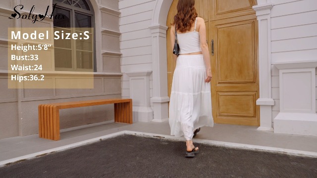 White Long Skirt White Skirt For Girls Plus Boho Elastic