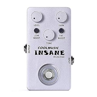COOLMUSIC C-DI01 Insane Distortion Guitar Bass Distortion Pedal - Les Beatles, Paul McCartney, John Lennon, RIngo Starr, George Harrison