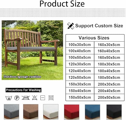 Coussin de banc imperméable pour partager de doux moments en plein air - 3