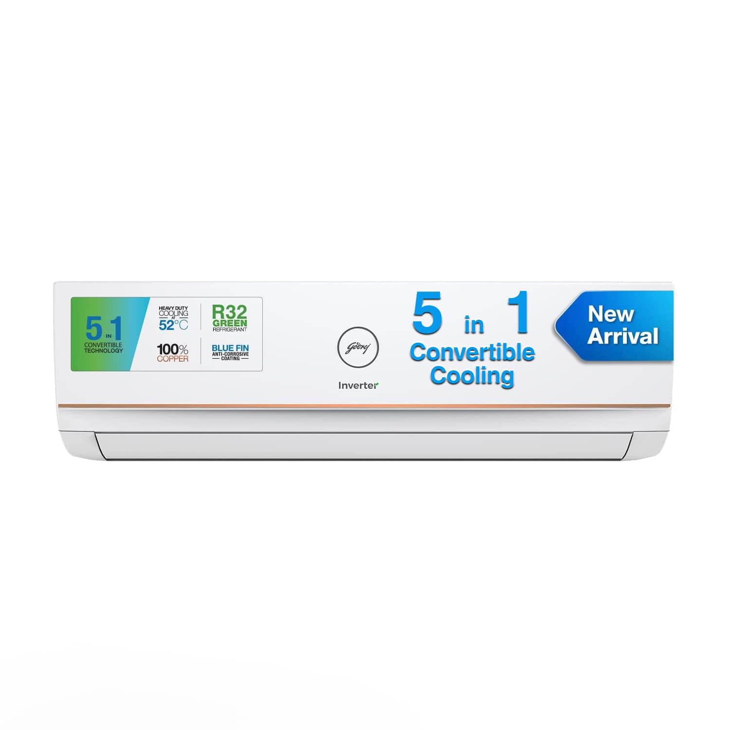 Godrej 1 Ton 3 Star, 5 Years Comprehensive Warranty, 5-In-1 Convertible Cooling, Inverter Split AC (Copper, I-Sense Technology, 2024 Model, AC 1T EI 12TINV3R32-GWA Split, White) (B0BN37ZCF7) Amazon Price History, Amazon Price Tracker
