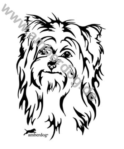 Biewer Yorkshire Adesivo Art. N. tk0137, Plastica