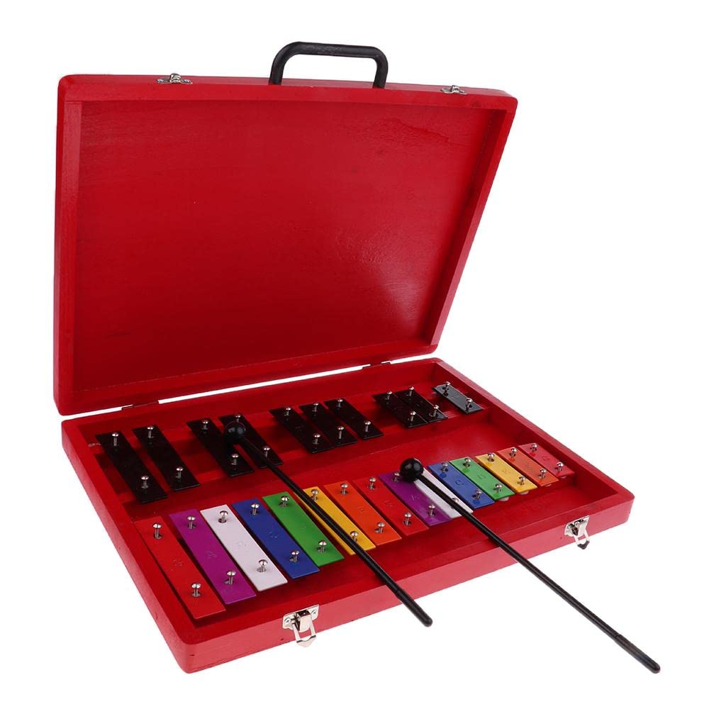 MYADDICTION 25 tonów aluminiowy ksylofon z 2 młotkami instrument perkusyjny dla dzieci muzyczna zabawka rytmiczna