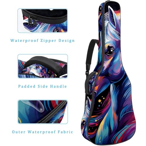 Sac pour guitare multicolore idéal pour musiciens nomades