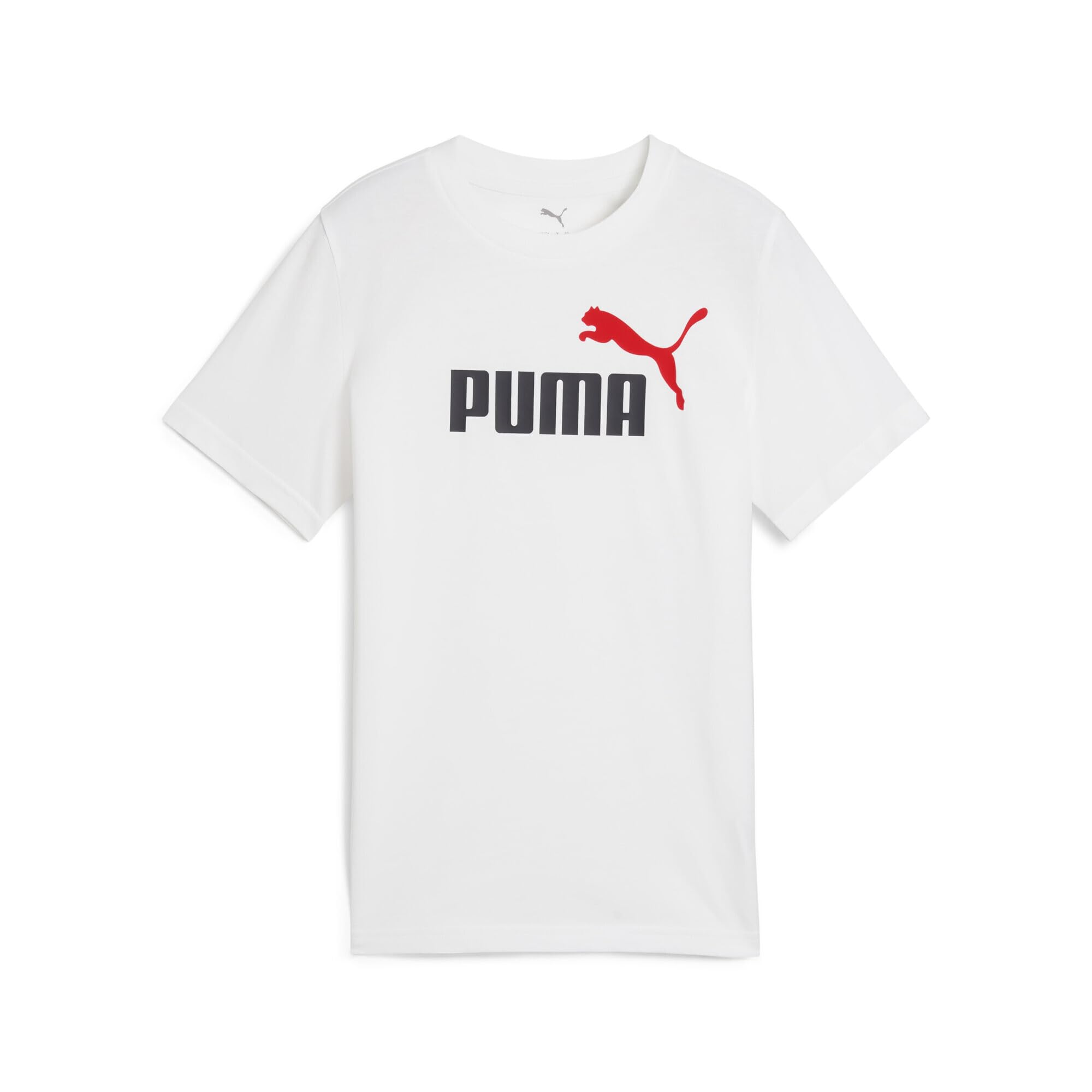 PUMA Boys 2 Color No.1 Logo B Tees, Puma White, 164 EU