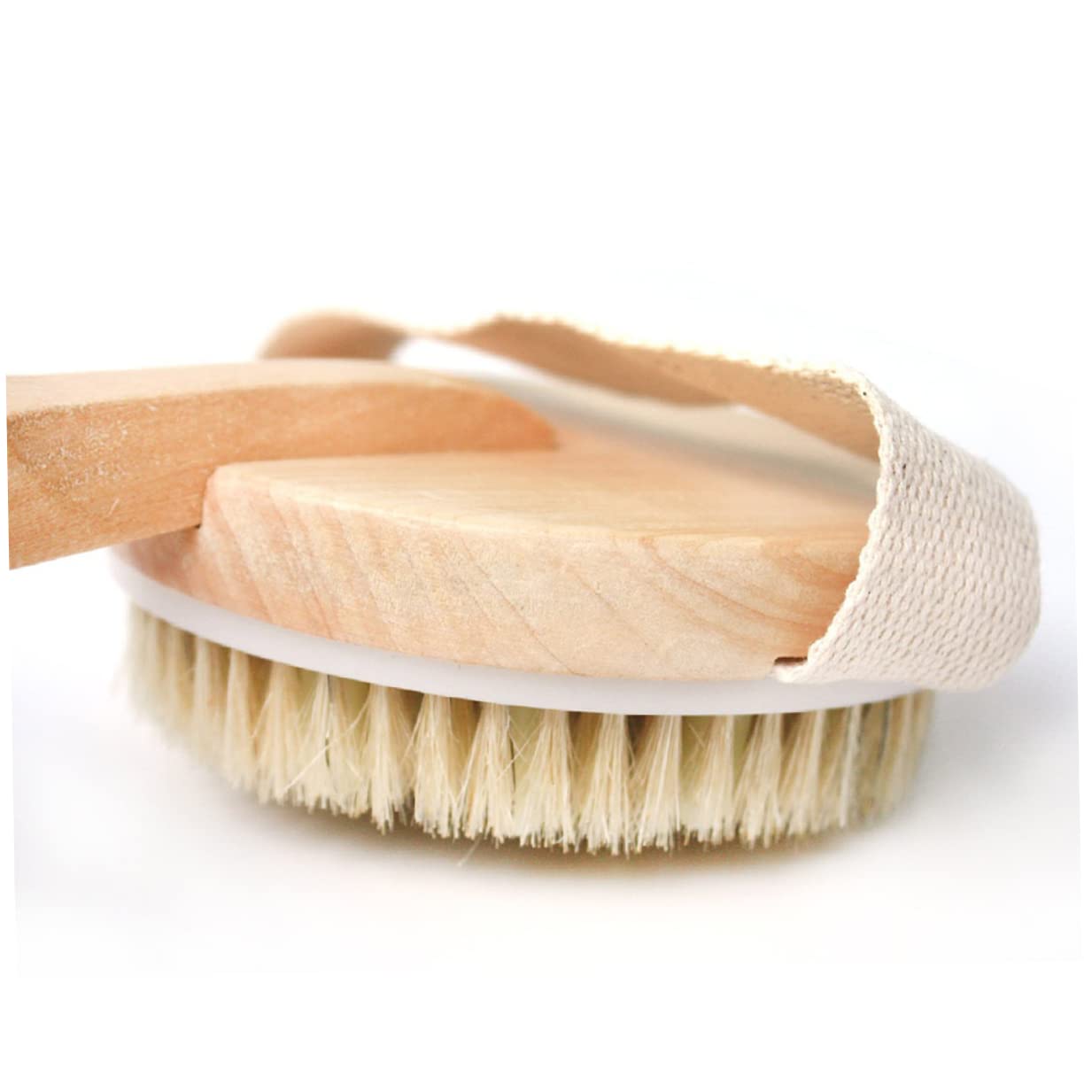 Healeved 2stücke Detachable Duschbürste Mit Naturborsten Und Gebogenem Holzgriff Exfolierende Körperbürste Für Sanfte Massage Und Peeling Für Beine Füße Und Rückenpflege Mit