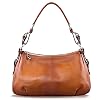 S-ZONE Womens Hobo Genuine Leather Shoulder Bag Top-handle Handbag Ladies Purses