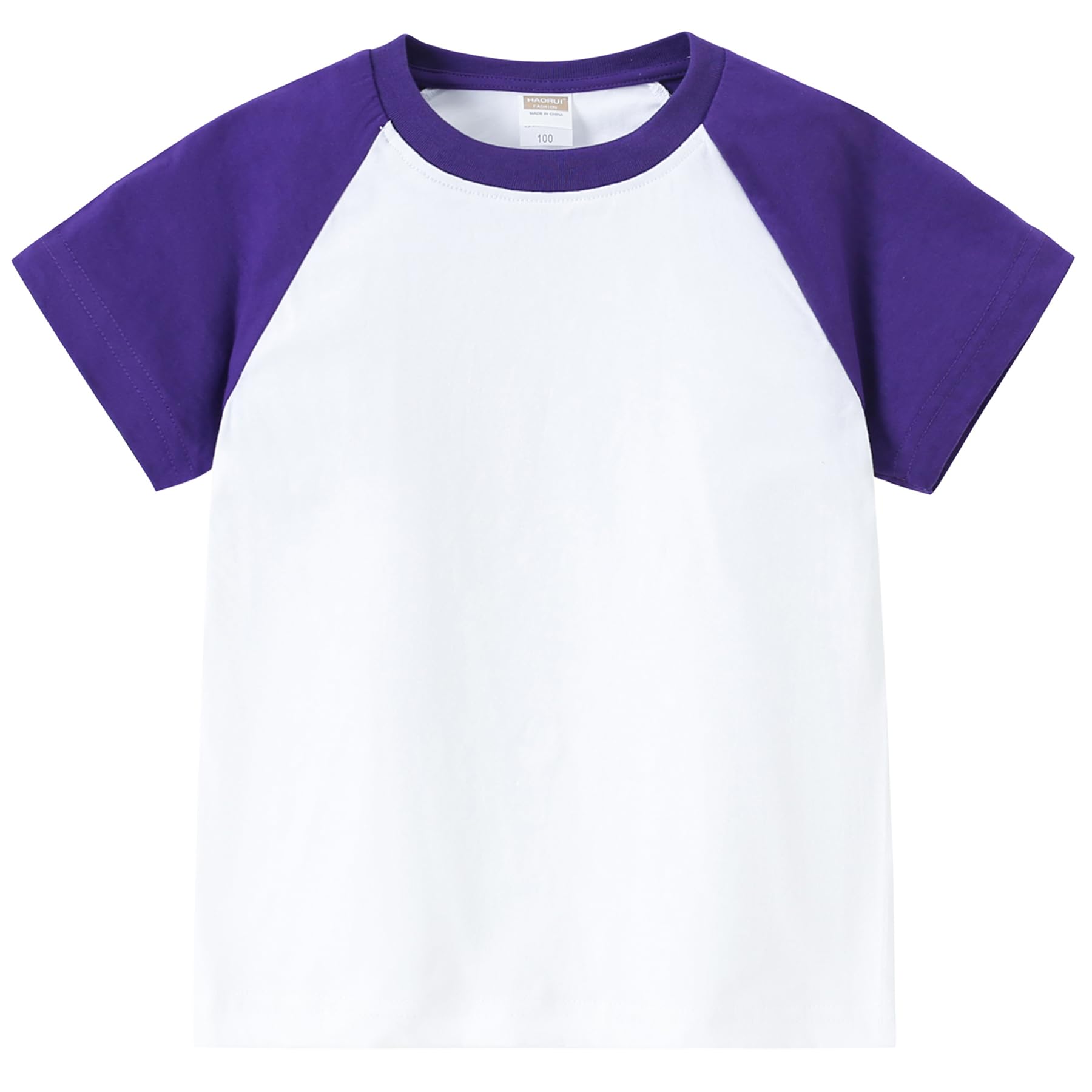 AIWUHE Toddler T Shirts Cotton Summer Tshirts Boys Girls Basic Tee Undershirts Short Sleeve Clothes Crew Neck Shirts 2-7Y