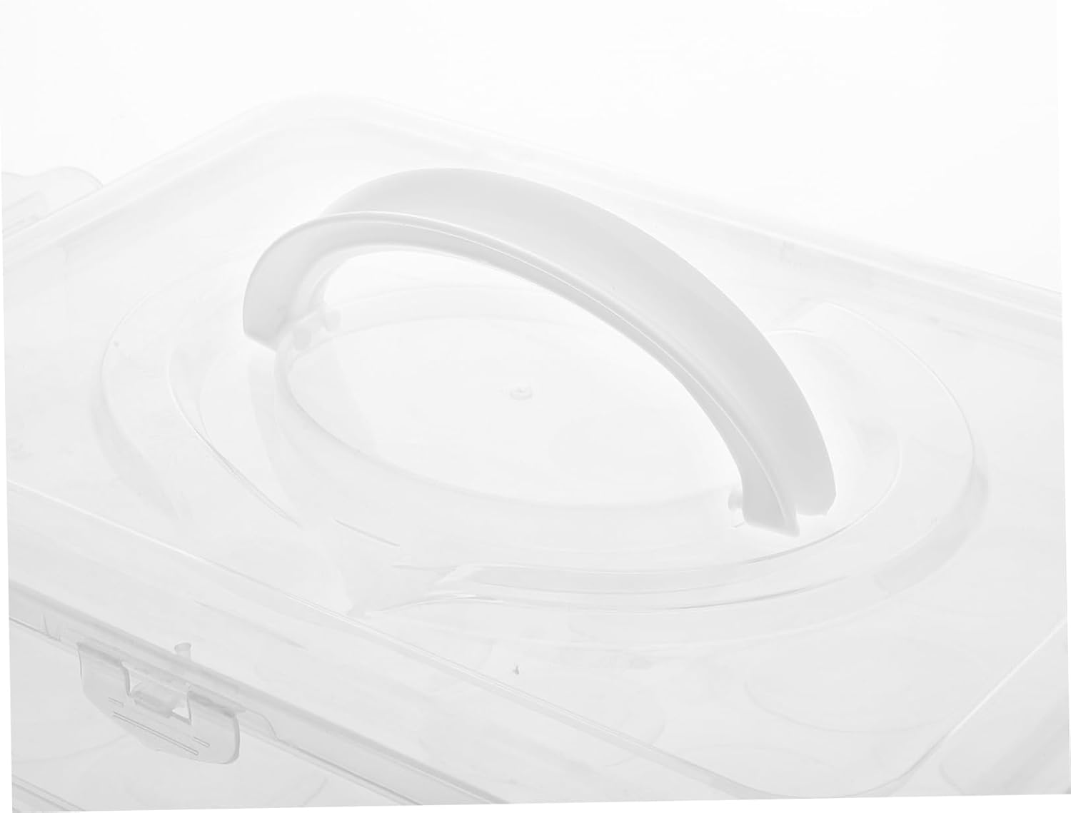 Cabilock Portable Tray with Lid for Eggs Storage Container with Handle for Holidays and Events