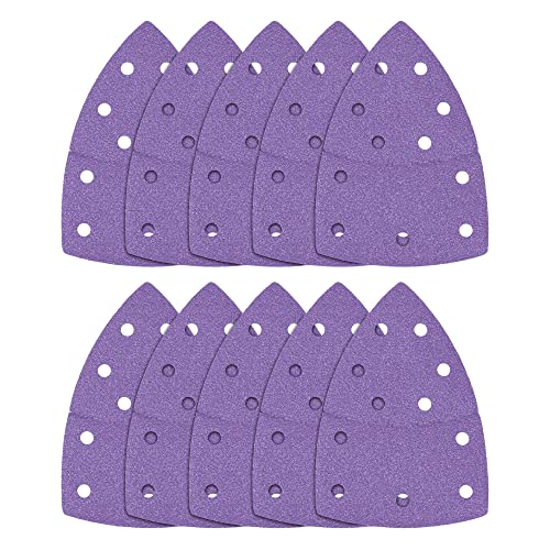 Trend Hojas de lija Delta de circonio de 102 x 151 mm, grano 40, AB/DET/40Z, paquete de 10